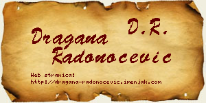 Dragana Radonoćević vizit kartica